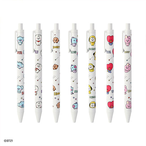 BT21 BABY GEL INK BALLPEN 0.38mm SET (7 unidades )