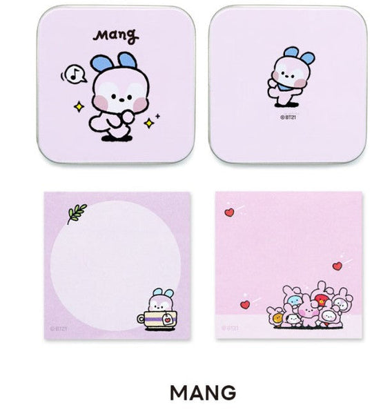 BT21 MININI TIN CASE MEMO PAD