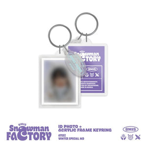 ATEEZ - SNOWMAN FACTORY MD ID PHOTO+ACRYLIC FRAME KEYRING