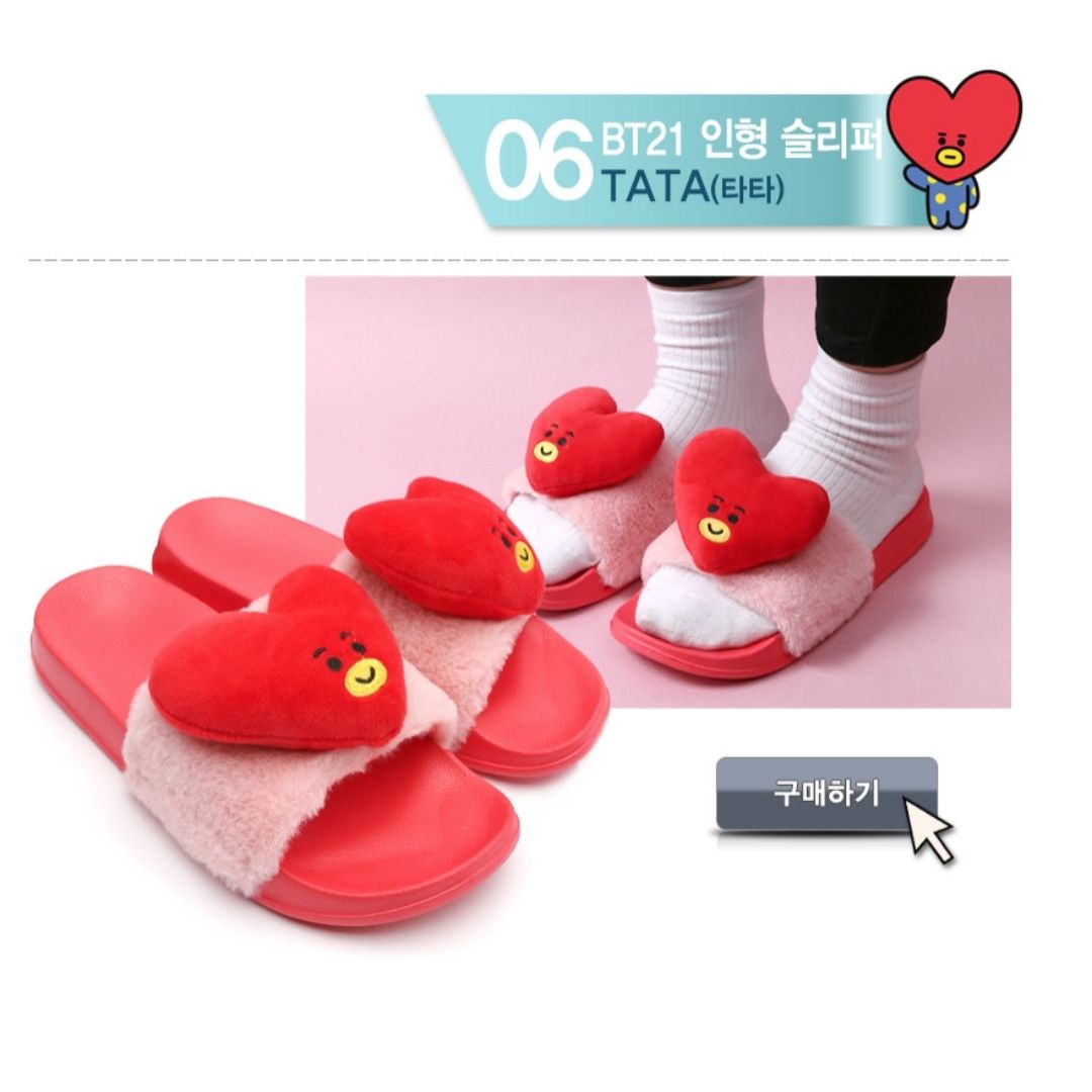 BT21 Doll Slippers