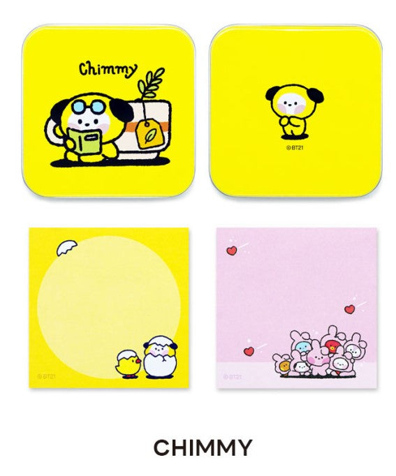 BT21 MININI TIN CASE MEMO PAD