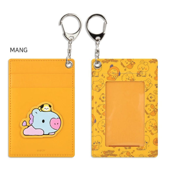 BT21 LEATHER PATCH CARD HOLDER