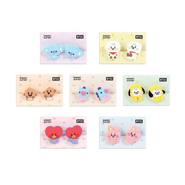 BT21 BABY MAGNET CLIP SET (2 EA)