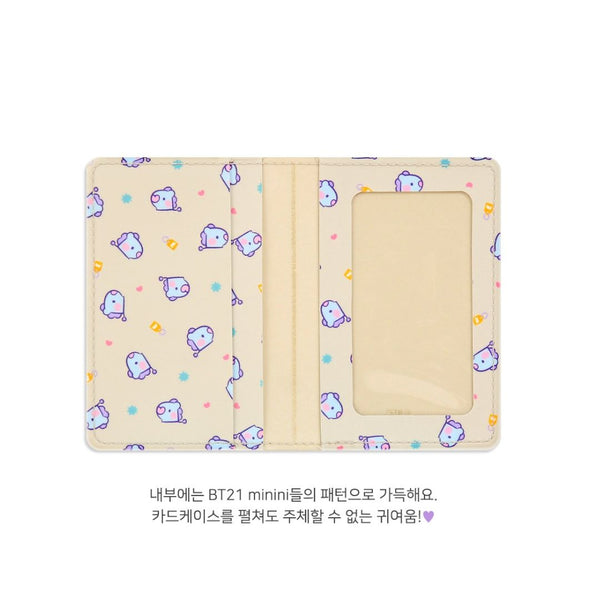 BT21 Minini Leather Patch Card Case