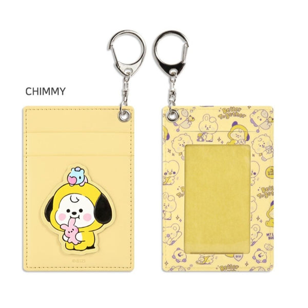 BT21 LEATHER PATCH CARD HOLDER