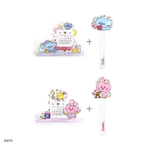 BT21 Acrylic stand calendar + photo prop set