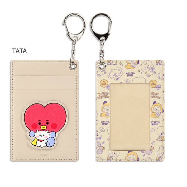 BT21 LEATHER PATCH CARD HOLDER