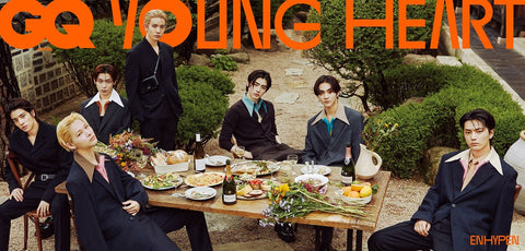 ENHYPEN COVER GQ MAGAZINE 2023 AUGUST ISSUE