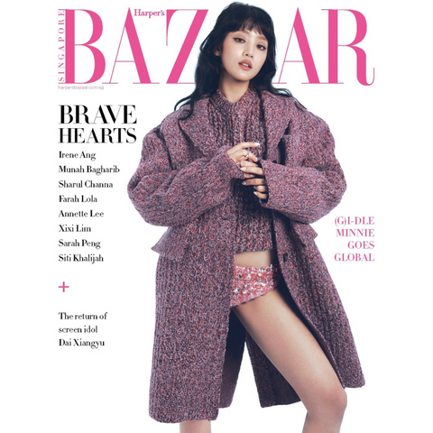 (G)I-DLE MINNIE COVER BAZAAR SINGAPORE MAGAZINE 2023 AUGUST ISSUE