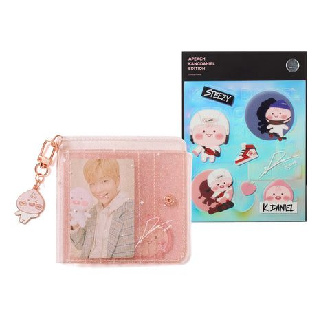 [Kang Daniel Edition] Glitter Card Wallet (with 1 Kang Daniel Photo Card) & Decor Sticker Set