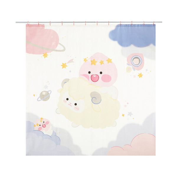 Lovely Apeach Shower Curtain