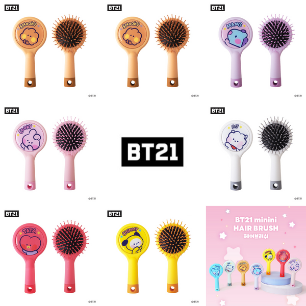 BT21 MININI HAIR BRUSH K-Beauty