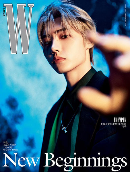 DEOKWON B - Sunghoon W KOREA 2022 January Enhypen Magazine Cover