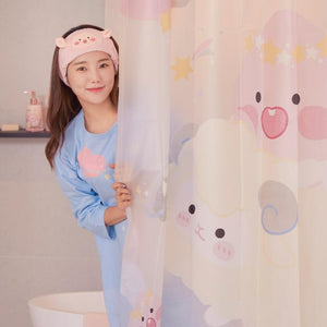 Lovely Apeach Shower Curtain