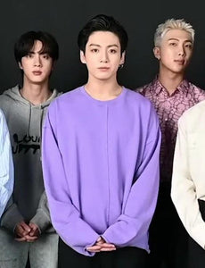 GRAFFITIONMIND INCISION LONG SLEEVE TEE PURPLE (JUNGKOOK'S PICK)