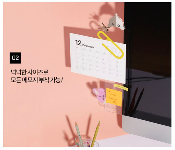 BT21 MONITOR MEMO BOARD SET