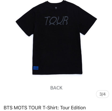 BTS MAP OF THE SOUL TOUR T-Shirts : Tour Edition