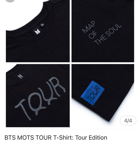 BTS MAP OF THE SOUL TOUR T-Shirts : Tour Edition