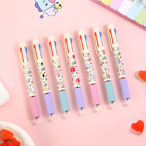 BT21 4 COLOR BALL PEN JELLY CANDY