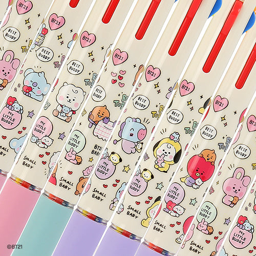 BT21 4 COLOR BALL PEN JELLY CANDY