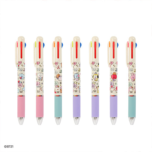 BT21 4 COLOR BALL PEN JELLY CANDY