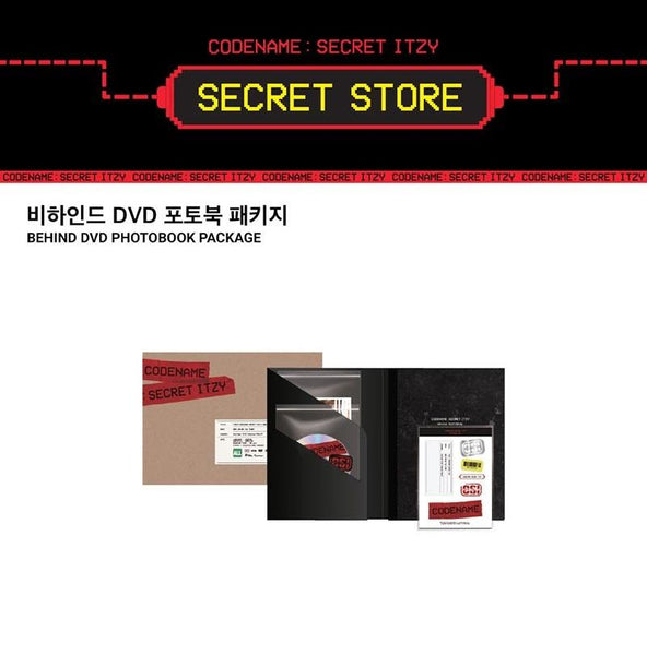 ITZY - CODENAME SECRET ITZY BEHIND DVD PHOTO BOOK PACKAGE