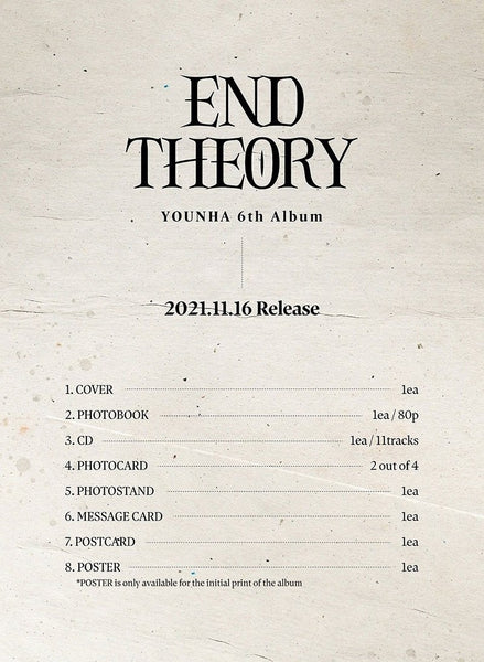 [PR] Apple Music YOUNHA - 6TH FULL ALBUM END THEORY