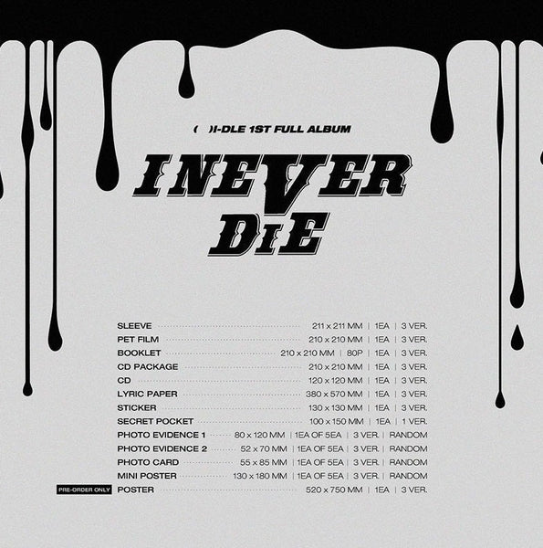 (G)I-DLE - 1ST FULL ALBUM I NEVER DIE