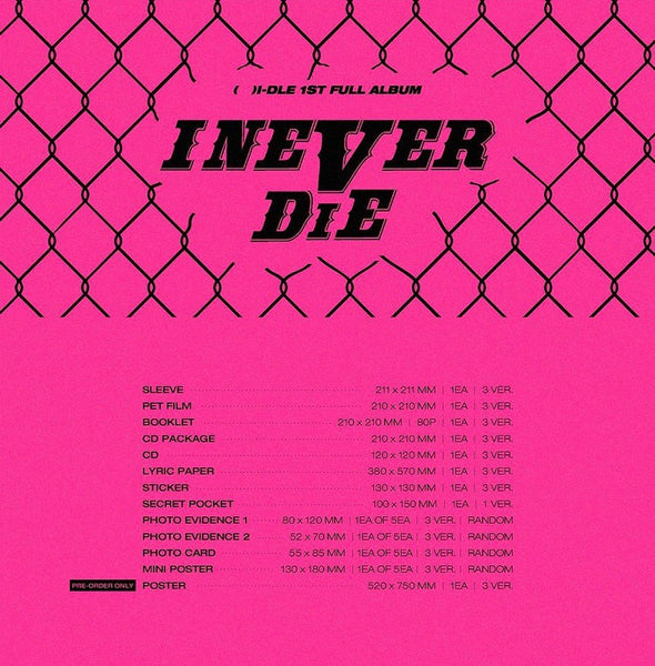 (G)I-DLE - 1ST FULL ALBUM I NEVER DIE