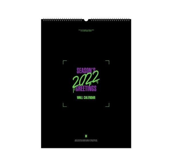 [PR] Weverse Shop BTS - 2022 SEASON'S GREETINGS & WALL CALENDAR