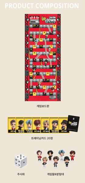 BTS TINYTAN UP AND DOWN MIC DROP BOARD GAME