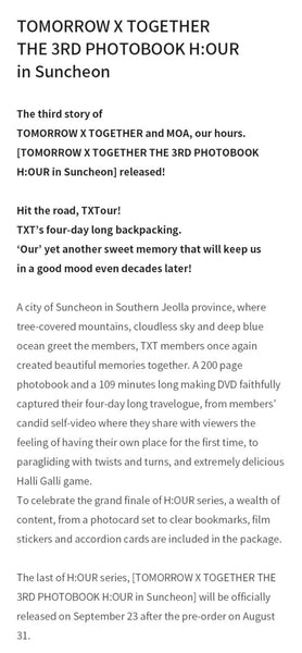 TXT - THE 3RD PHOTOBOOK H:OUR