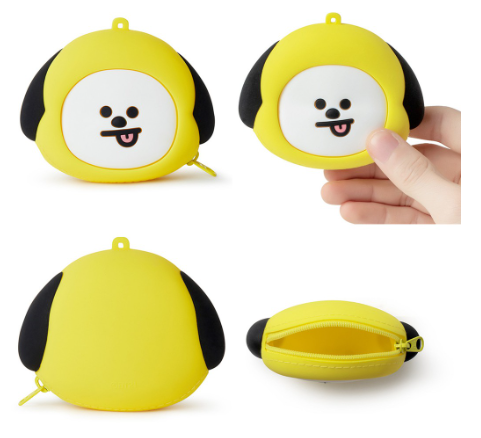 BT21 SILICONE MINI POUCH BAG