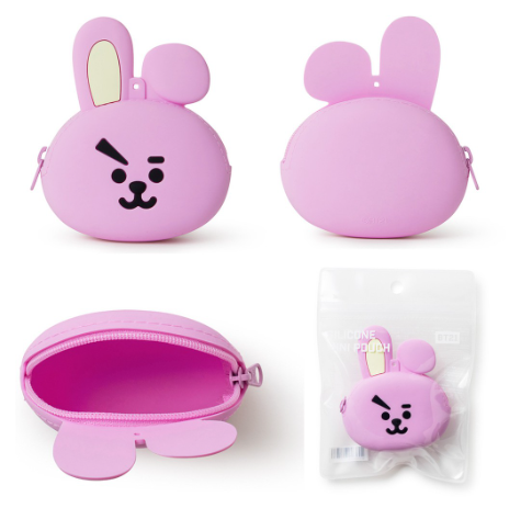 BT21 SILICONE MINI POUCH BAG