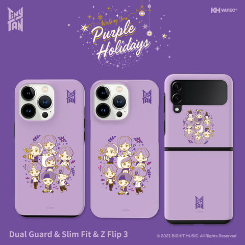 TinyTAN PURPLE HOLIDAYS Slim Fit / Dual Guard Case