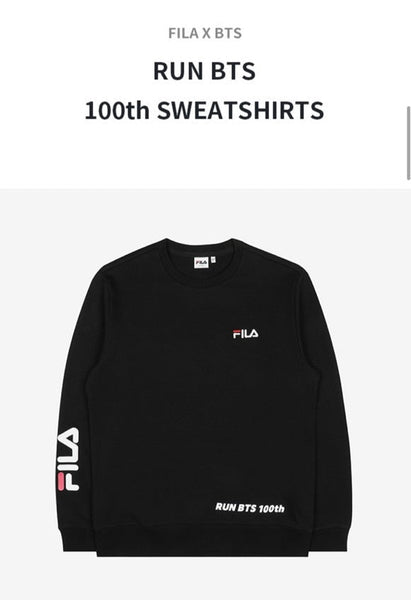 BTS X FILA RUN BTS 100TH SWEATSHIRT