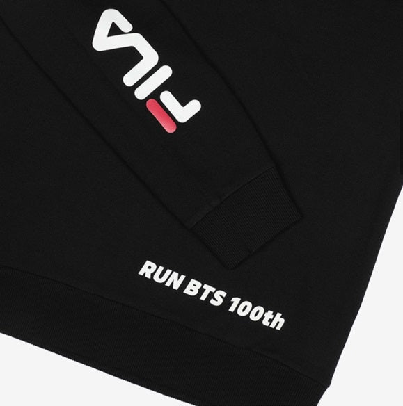 アイドル BTS x FILA - Run BTS 100th Sweatshirt BTS] Fila x BTS