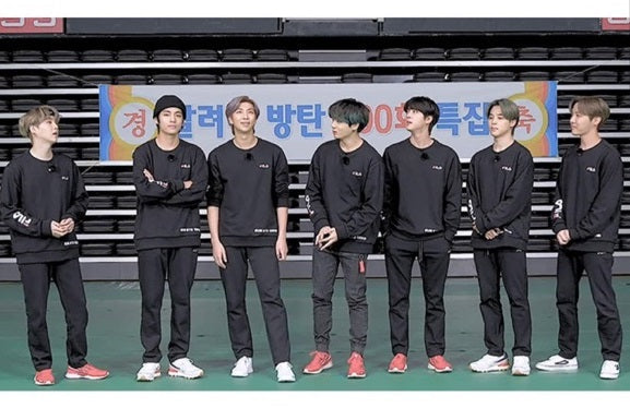BTS X FILA RUN BTS 100回記念 トレーナー & ヘアバンド FILA BTS Run 100thスウェットトレーナー (ヘアバンド付き)
